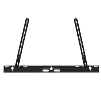 Sonos Arc Tv Bracket Attachment in black from Mountson Australia cleverly and discretely mounts to any existing Tv wall bracket. Front Facing view.