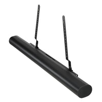 Sonos Arc Tv Bracket Attachment in black from Mountson Australia cleverly and discretely mounts to any existing Tv wall bracket. Right side view with Sonos Arc.