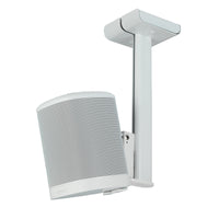Sonos One, One SL Ceiling Bracket in white from Mountson Australia is an intelligent, secure, commercial solution for Sonos integrated businesses. Right Side View with Sonos ONE.