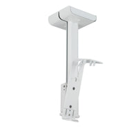 Sonos One, One SL Ceiling Bracket in white from Mountson Australia is an intelligent, secure, commercial solution for Sonos integrated businesses. Left Side View.